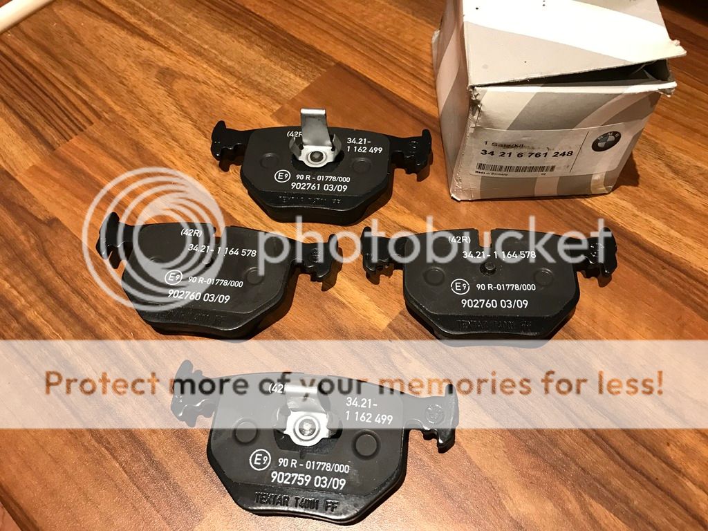 E46 M3 Genuine BMW Rear Brake Pads (New) The M3cutters