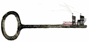 Illustration, key, city. Pictures, Images and Photos