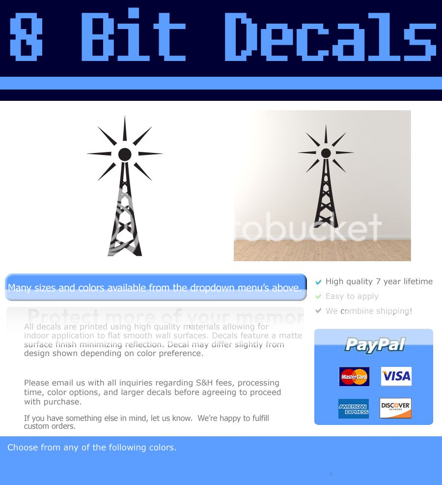 Industry #12 Radio Broadcasting Tower Mast Antenna Vinyl Wall Decal